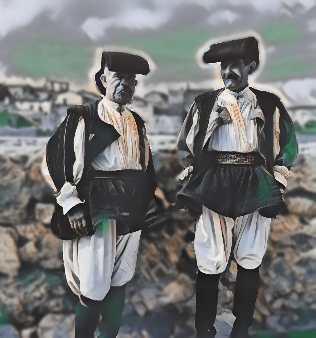 Antico costume sardo: eleganza e identità senza tempo nei colori e nelle forme della tradizione isolana in chiave NFT stilizzata