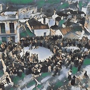 Ballo tondo a Orgosolo: la magia della tradizione sarda in cerchio, tra case antiche e comunità unite in una danza senza tempo